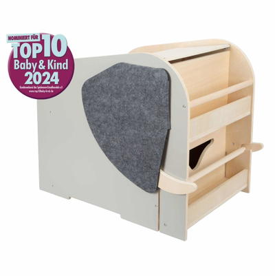 Spielzeugbox mit Sitz und Rollen Elefant „Wildlife“