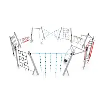 Klettergerüst mit 12 Kletterwänden - NETTIX 1640
