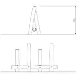 Balken-Balancierpfad – ROBINIA RB1287 - 1d6e rb1287front