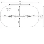 Wippe mit zwei Sitzen und Aufpralldämpfer – SWING ST0522 - 2136 st0522top