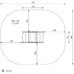 Federwippe Ufo mit 4 Sitzplätzen – SPRING 0673 - 22ba 0673top