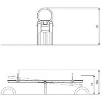 Wippe mit zwei Sitzen und Aufpralldämpfer - SWING ST0524 – Bild 7