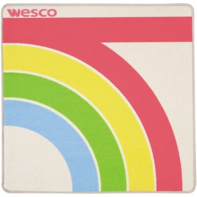 Teppich Hip Hop Regenbogen 100x100 cm
