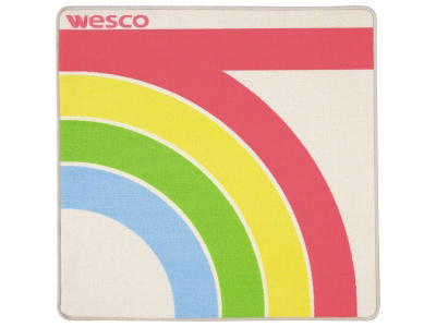 Teppich Hip Hop Regenbogen 100×100 cm