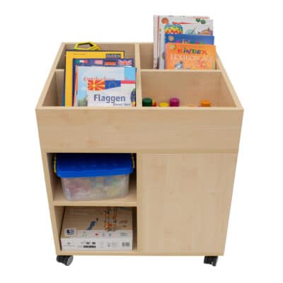 Spielzeug- und Bücherwagen, hoch