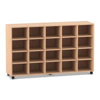 Flexeo® Regal, 5 Reihen, 20 Fächer – Bild 6