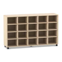 Flexeo® Regal, 5 Reihen, 20 Fächer – Bild 20