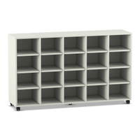 Flexeo® Regal, 5 Reihen, 20 Fächer – Bild 12