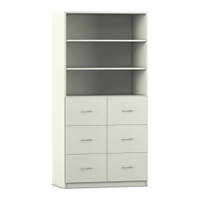Flexeo® Schrank, 6 große Schubladen, 3 Fächer – Bild 12