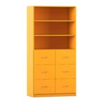 Flexeo® Schrank, 6 große Schubladen, 3 Fächer - Flexeo Schrank 6 grosse Schubladen 3 Faecher 818037V0037 P02 ZN