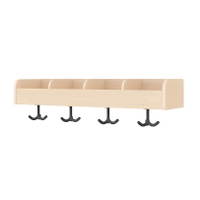Garderobenablage mit Fächern und Haken – Bild 5