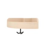 Garderoben-Eckablage mit Fächern und Haken - KB1 DG25071 30 F