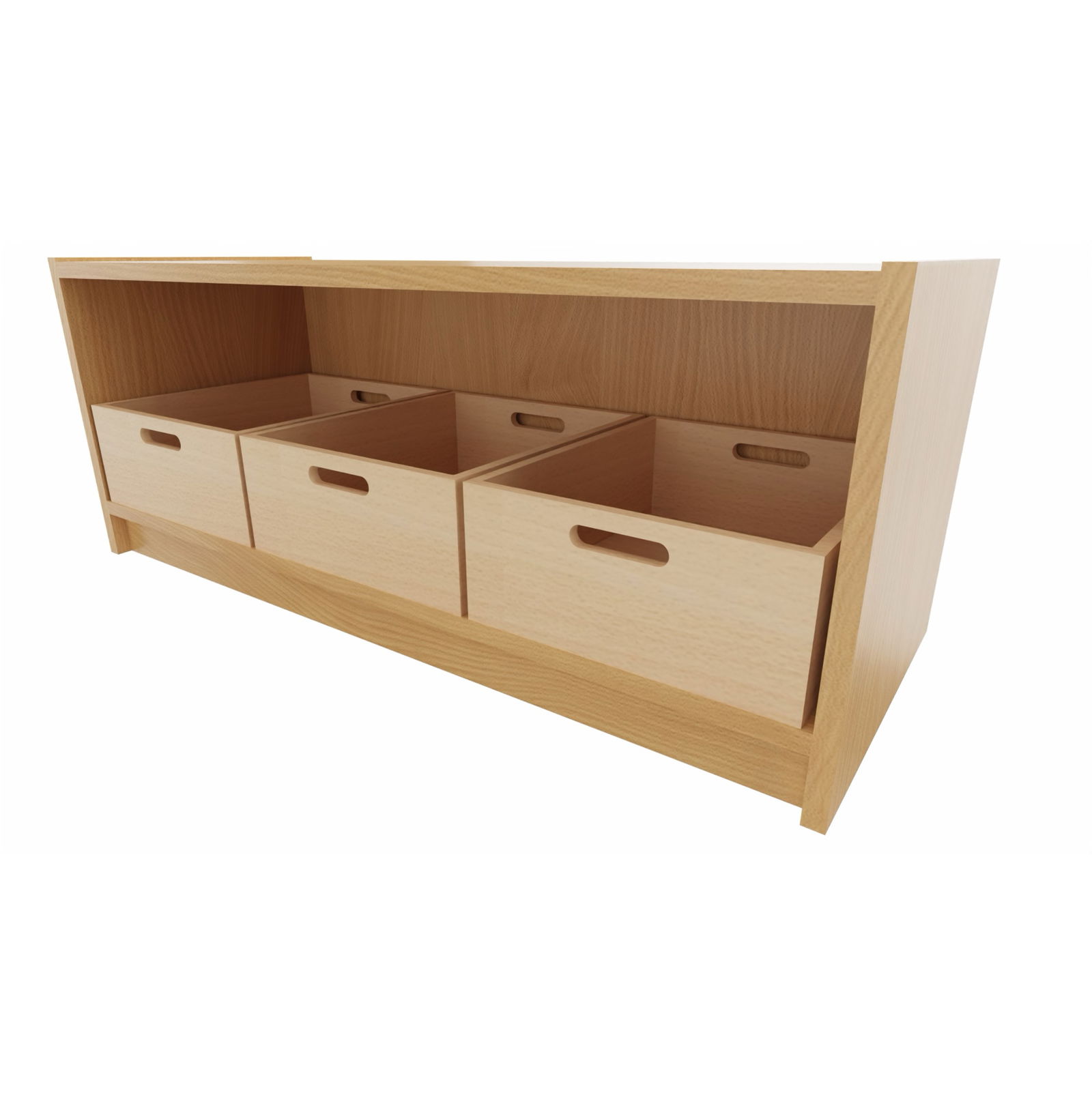 Korpus-Classic Unterschrank mit 3 Materialkästen - Breite: 102 cm