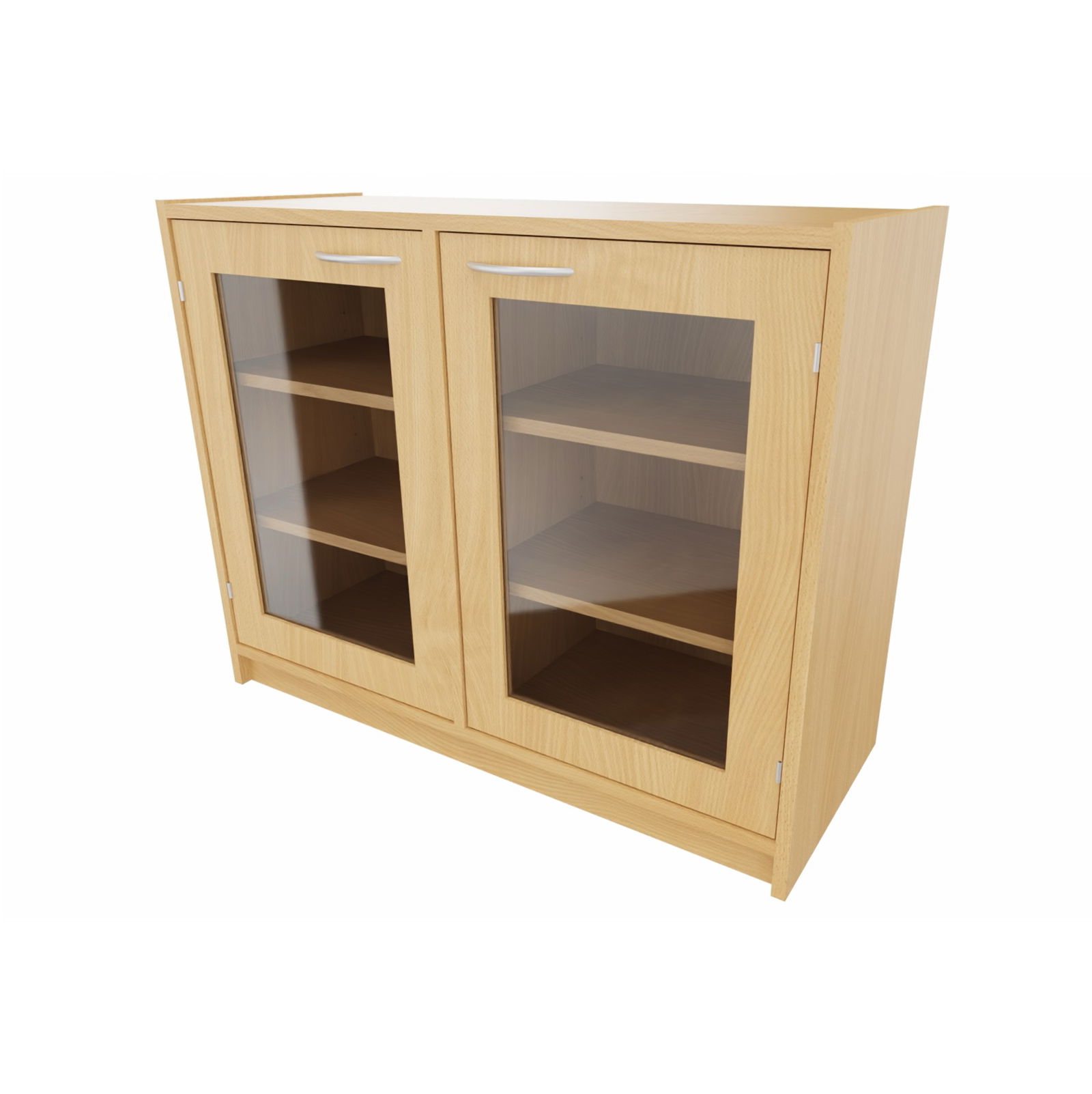 Korpus-Classic Unterschrank mit Doppeltür (mit Glasfüllung) - Breite: 102 cm