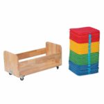 Mobiler Kissenwagen mit 32 quadratischen Kissen - Mobiler Kissenwagen mit 32 quadratischen Kissen E 97358 l ZN
