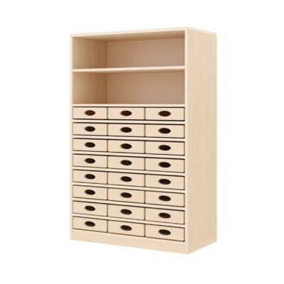 Regalschrank, 24 Materialkästen, Höhe: 120 cm