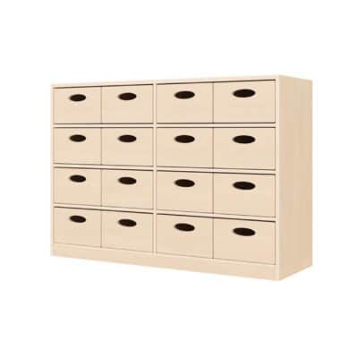 Regalschrank, 16 Materialkästen