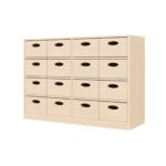 Regalschrank, 16 Materialkästen - Regalschrank 79 120, 16 Materialkästen
