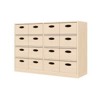 Regalschrank, 16 Materialkästen