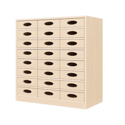 Regalschrank, 24 Materialkästen