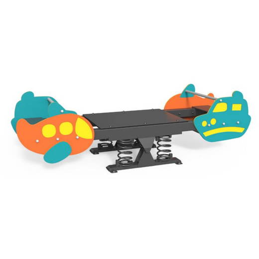 SR-21027 Vierer-Federwippe Flugzeug & Boot - SR 21027