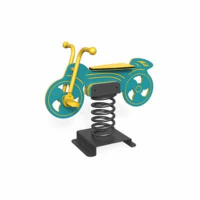 Federwippe Motorrad (Türkis)