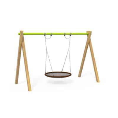 Nestschaukel mit Holzpfosten (Limette)