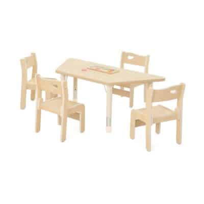 Krippentisch Owlaf trapezförmig 120 x 60 cm