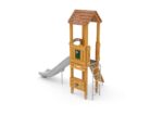 Spielturm mit Rutsche, Spielwänden und Kletterwand - W B002 (2)