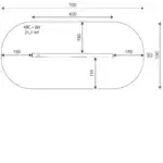 Balancierbalken abgeschrägt – ROBINIA RB1254 - a6f2 rb1254top