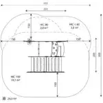 Spielhaus mit Kletterwand, Kletternetz und Motorikelementen – SOLO 0843 - b41e 0843top