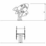 Federwippe Rakete – SPRING 0607-1 - d3f4 0607 1front
