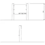 Outdoor Kreidetafel – ROBINIA RB1341 - f14f rb1341front