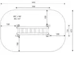 Hängebrücke mit Ketten befestigt – ROBINIA RB1286 - f486 rb1286top