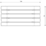 Tisch aus Robinienholz ROBINIA RB1394 - rb1394top