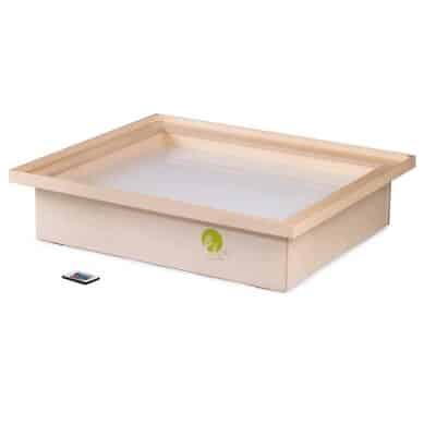 Leuchtsandkasten mit Ablagerahmen