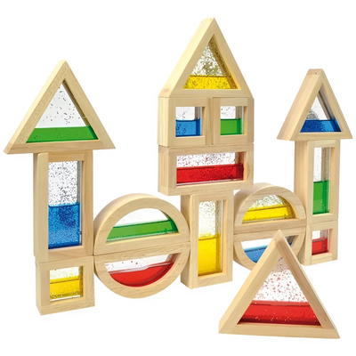 Blocks mit Glitter, 16 Teile