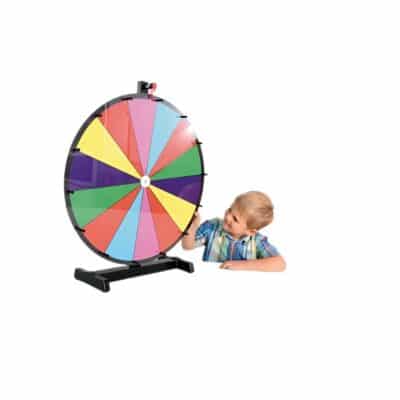 Glücksrad 60 cm farbig inkl. Schwamm & Whiteboardmarker