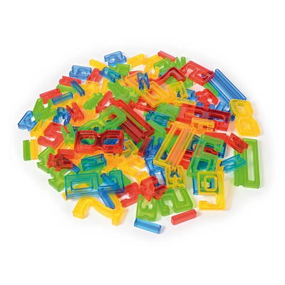 Zahlen-Bausteine transluzent 140er Set
