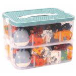 Klemmbaustein-Set Junior Zubehör Tiere und Zäune 100 Teile - 120990 2