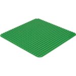 Klemmbaustein-Set Junior Bauplatten 24×24 Noppen 2 Stück Grün - 120991 2
