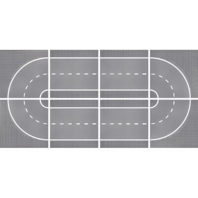 Klemmbaustein-Set Bauplatten 32x32 Noppen 8 Stück Rennstrecke