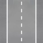 Klemmbaustein-Set Bauplatten 32×32 Noppen 8 Stück Rennstrecke - 120996 3