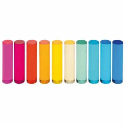 Acryl-Zylinder 10 x 2,5 cm 10er Set