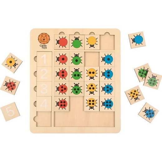 121027_2 Marienkäfer Zahlenpuzzle - 121027 2
