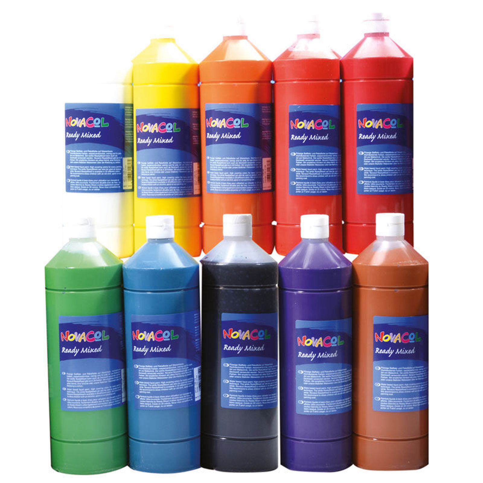 NOVACOL Plakatfarbe 1000ml - 10er Set