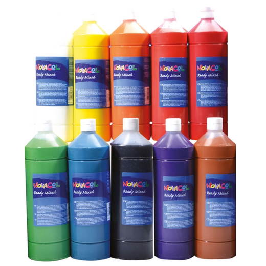 126_30_01_1 NOVACOL Plakatfarbe 1000ml – 10er Set - 126 30 01 1
