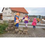 Bauhelm mit Lampe orange - 150107 2