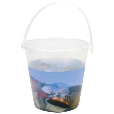 Transparenter Eimer