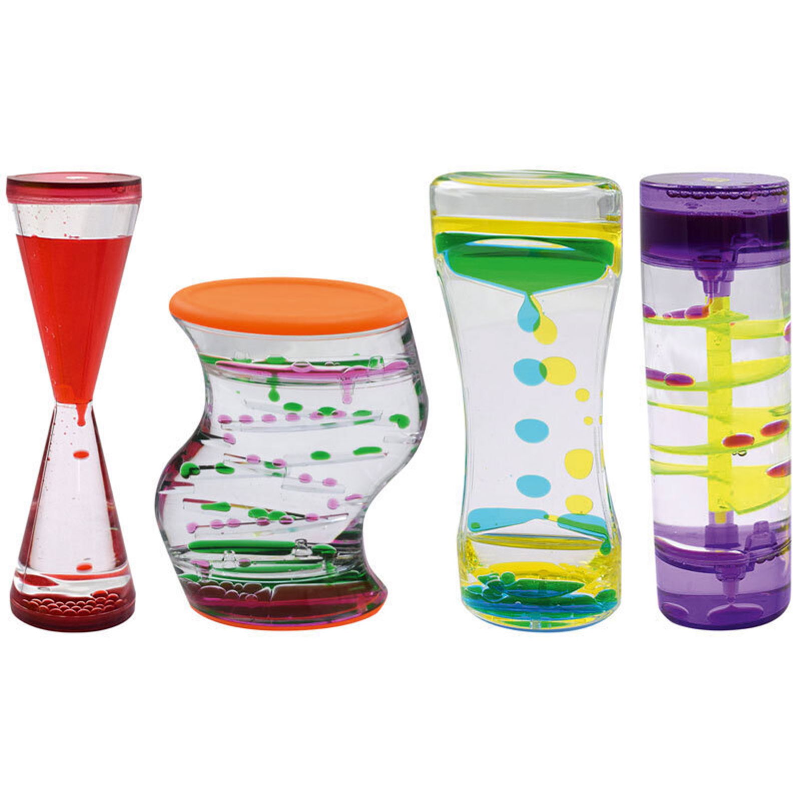 Flüssige Sanduhren 4er Set